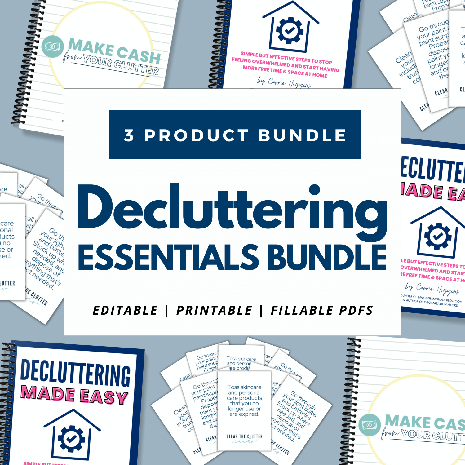 Home decluttering printable bundle