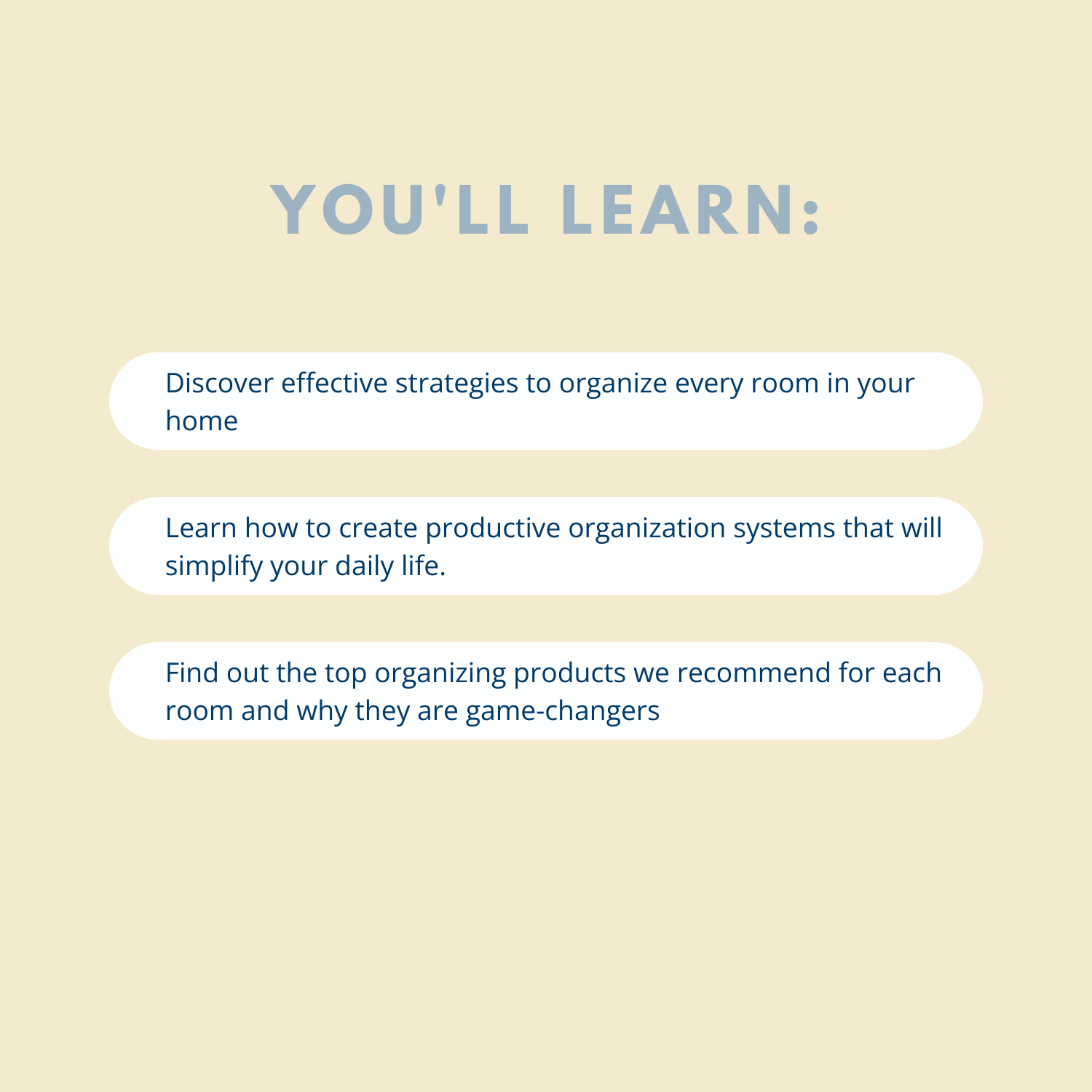 What you'll learn from Organization Guide