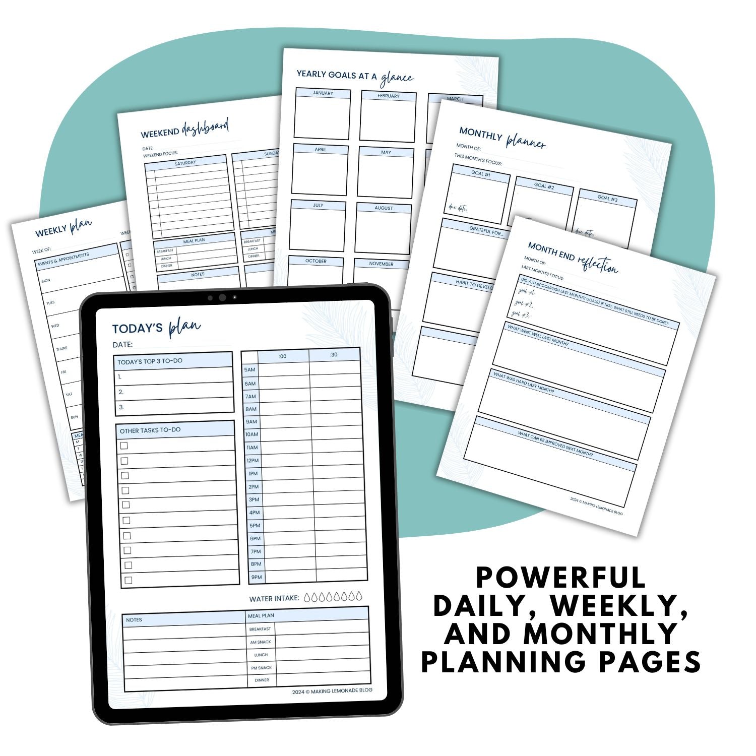 2025 Printable Planner (Palms)