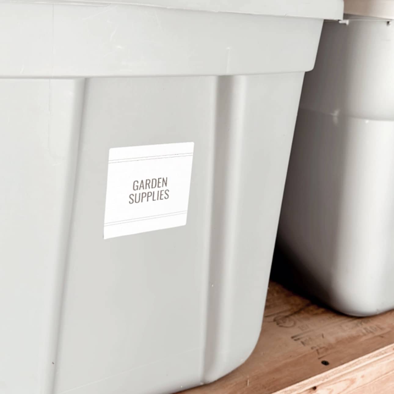 photo example of Minimalist style Garage Labels (Digital Print)