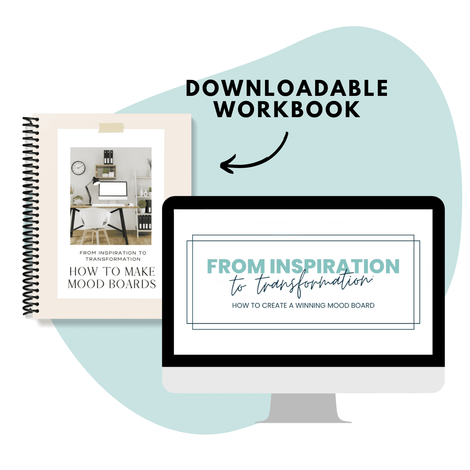 how to create mood boards workshop with workbook.