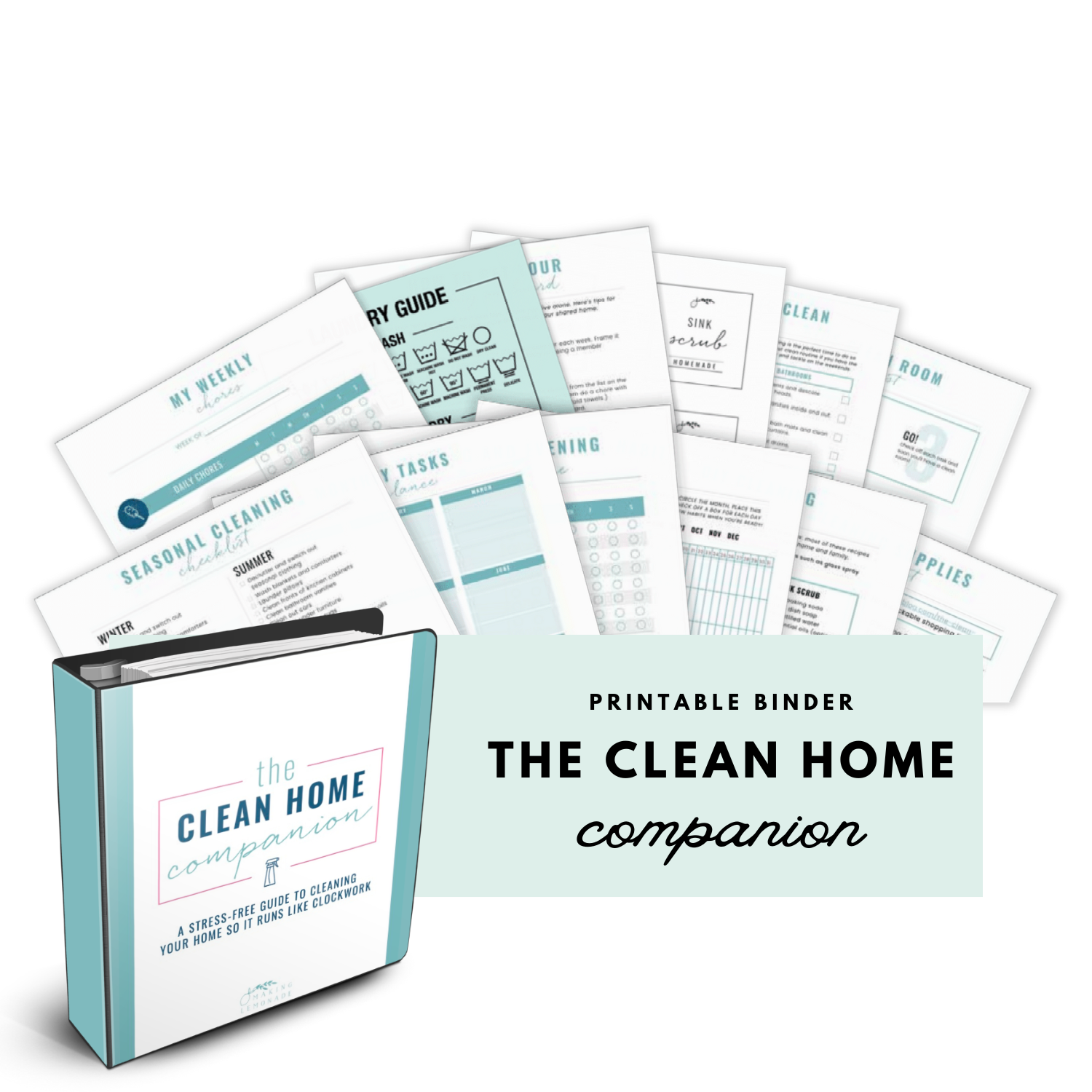 Clean Home Digital Binder