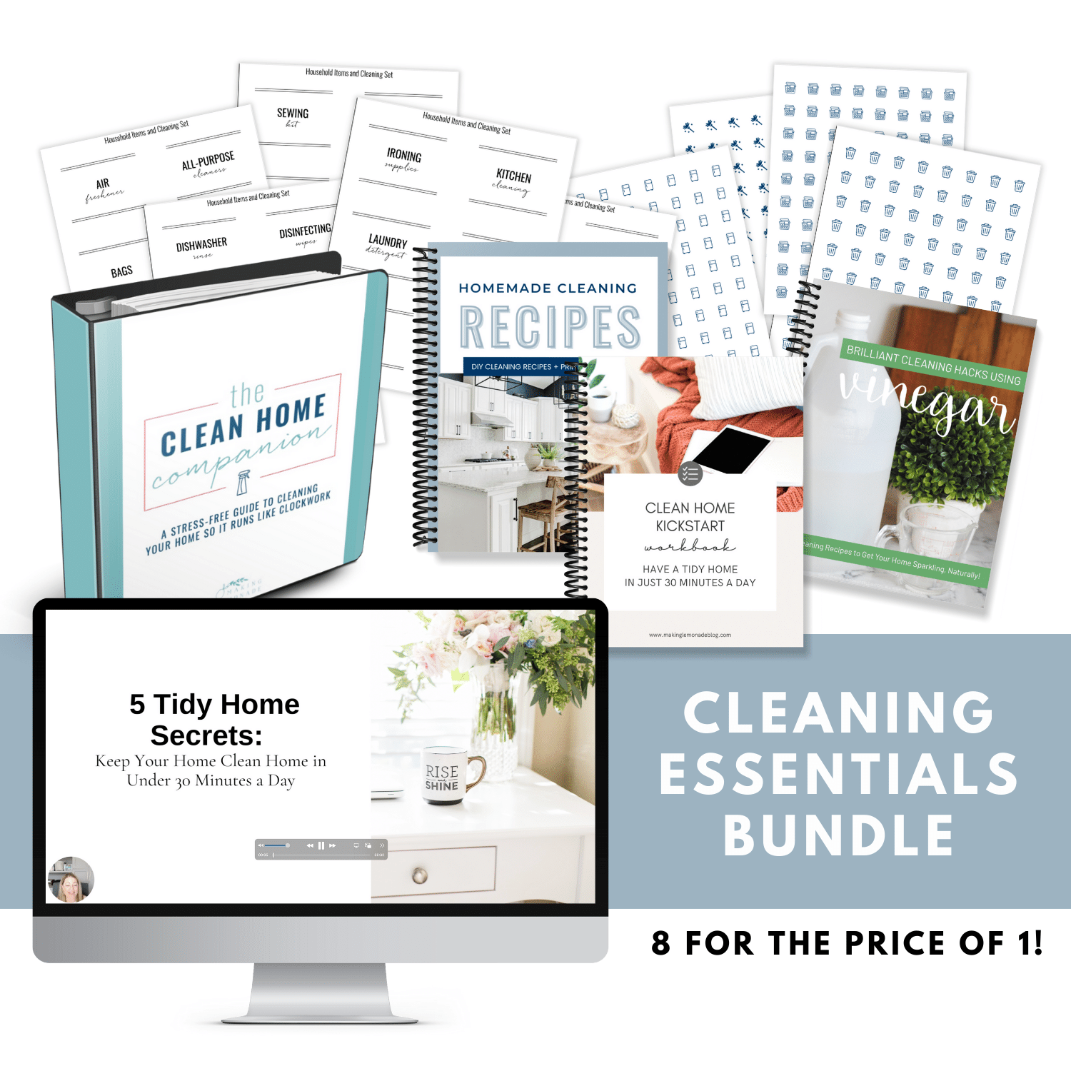cleaning essentials bundle all the tools