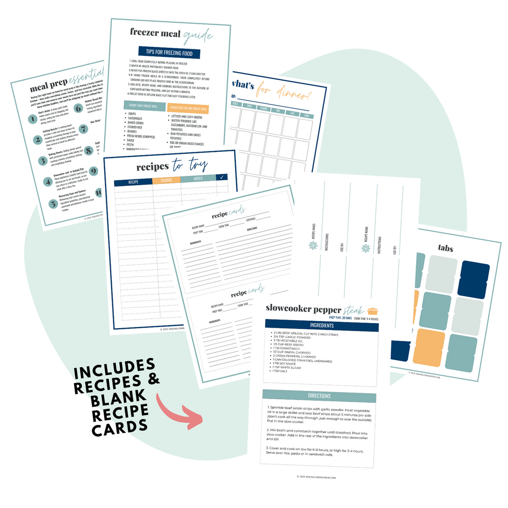 Meal Planning Made Easy Printable Binder