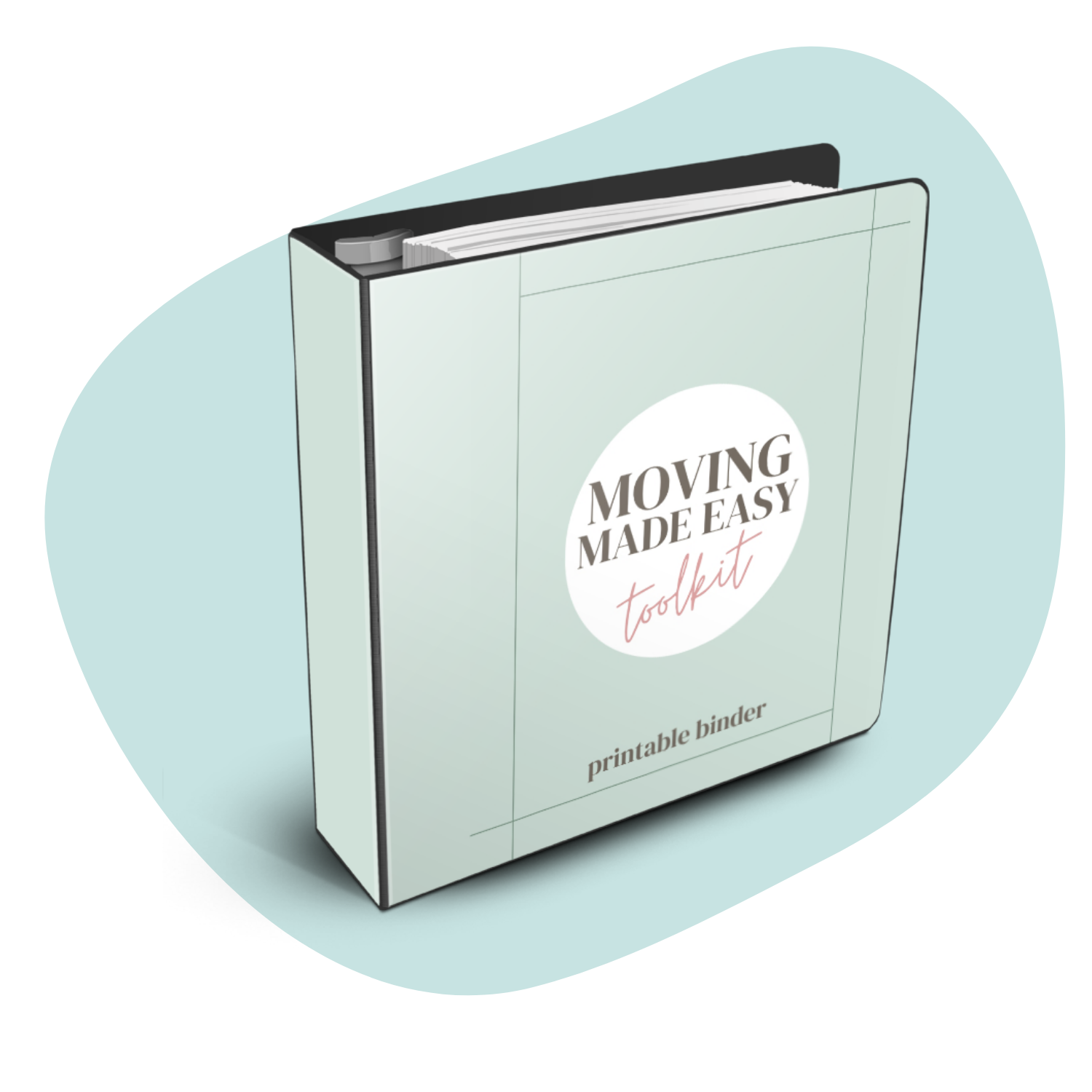 Sample Example of Printable Moving Made Easy Binder (Digital Print)