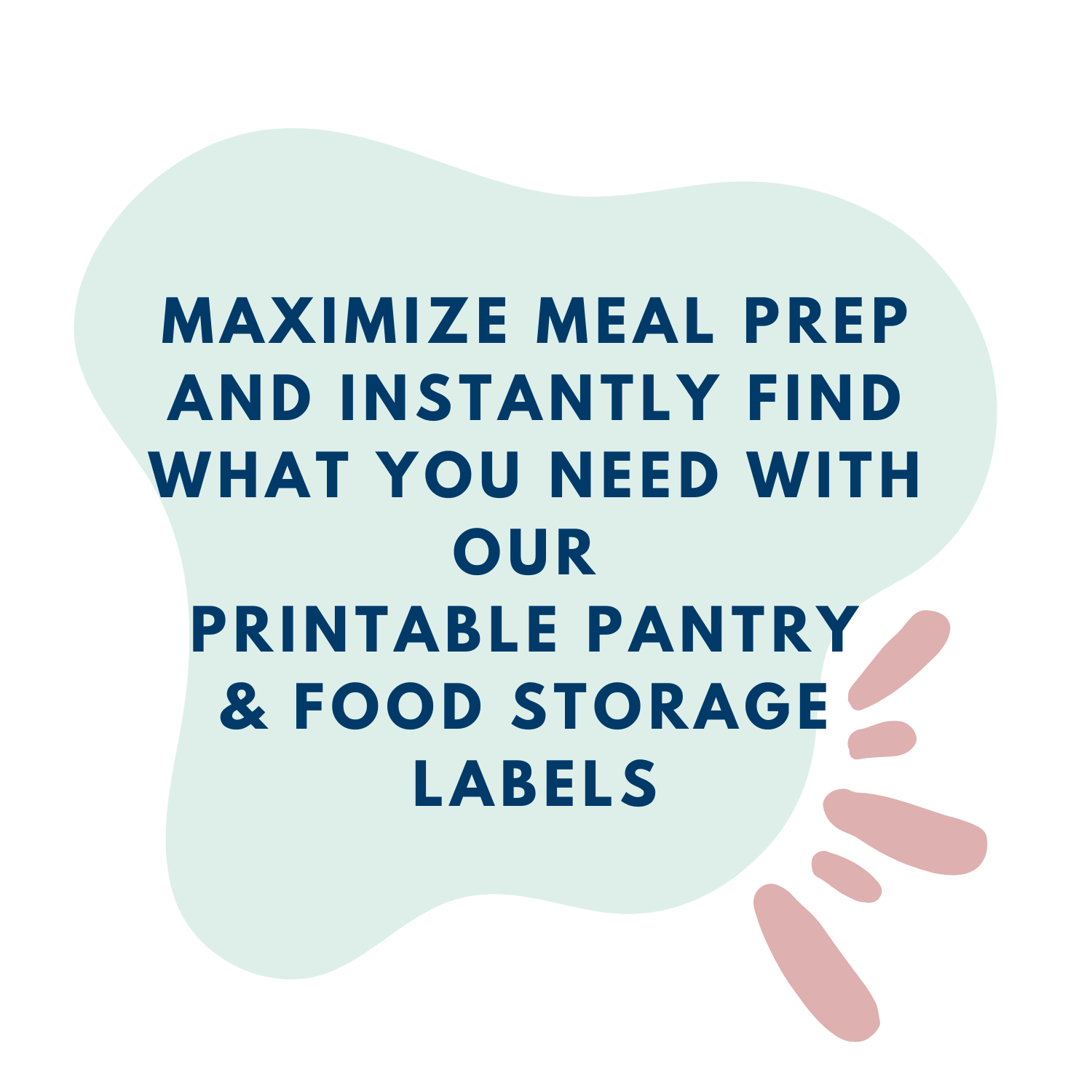 product description of printable minimalist pantry labels