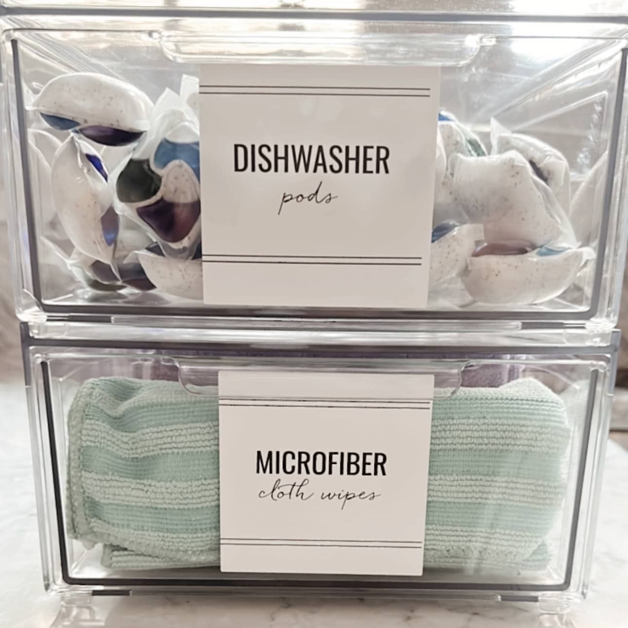 photo example of print at home, home organization labels, white