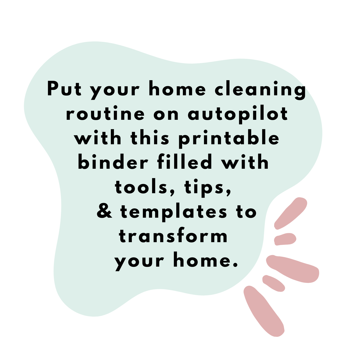 Printable Cleaning Binder product description