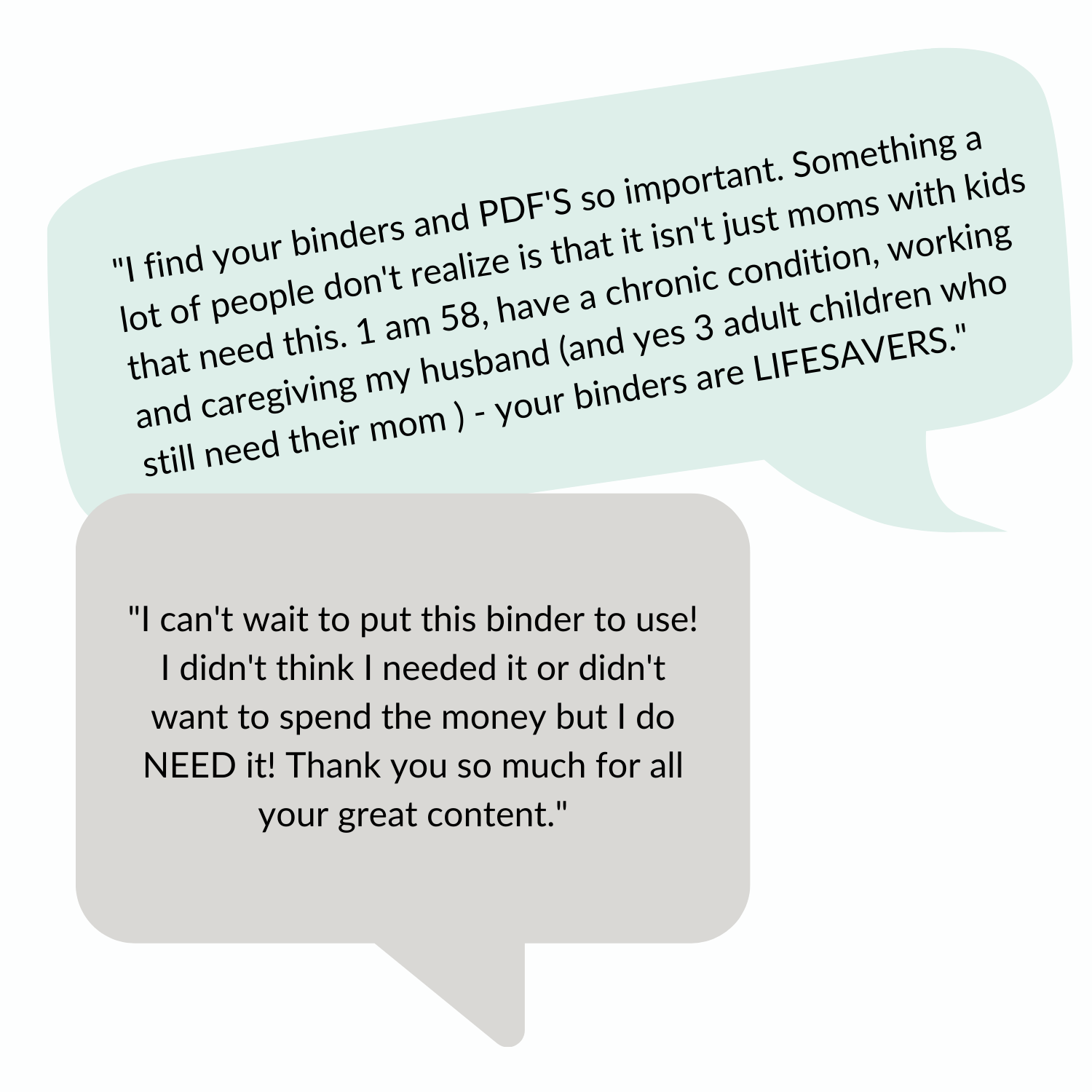 Printable Cleaning Binder testimonials