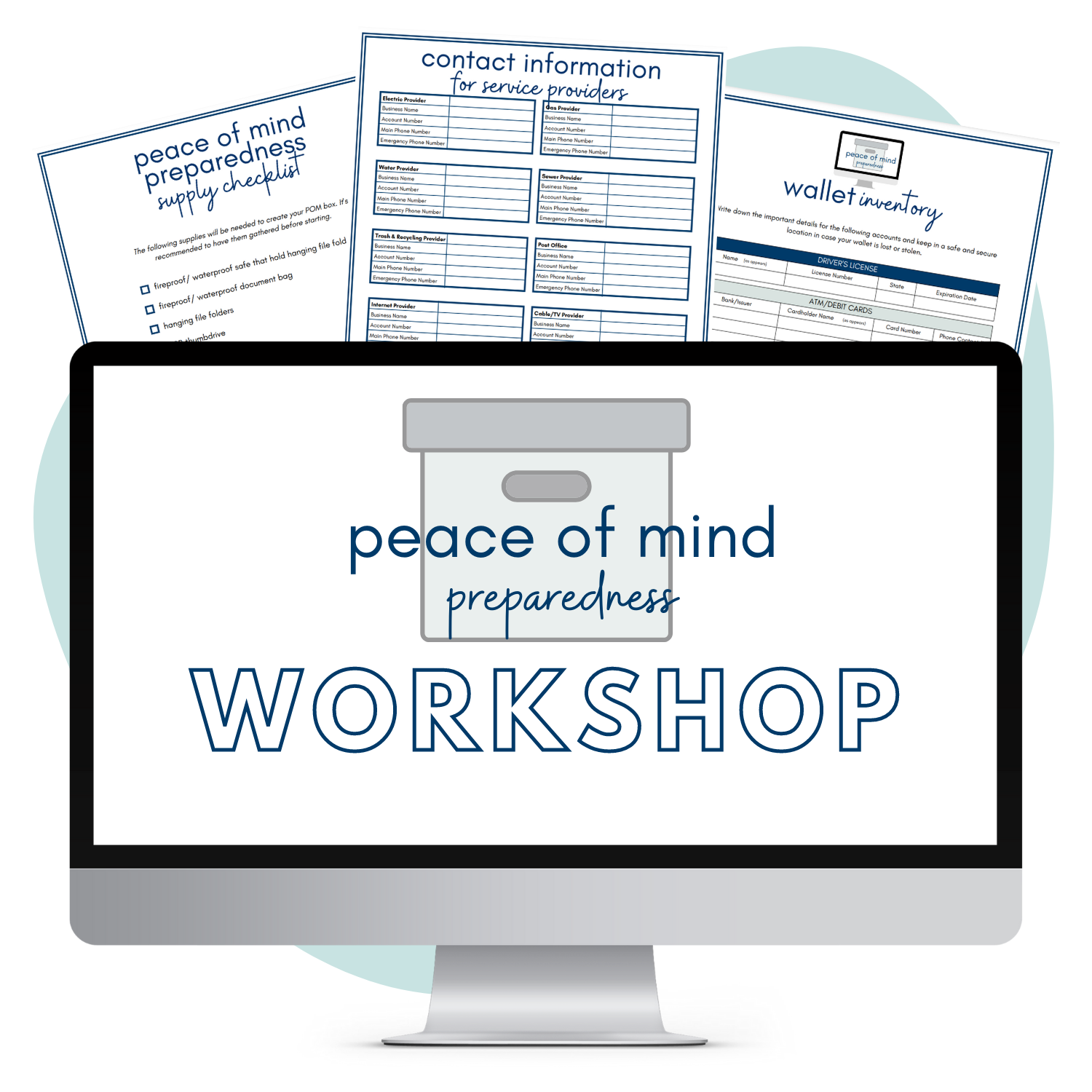Peace of Mind Preparedness Workshop & Workbook