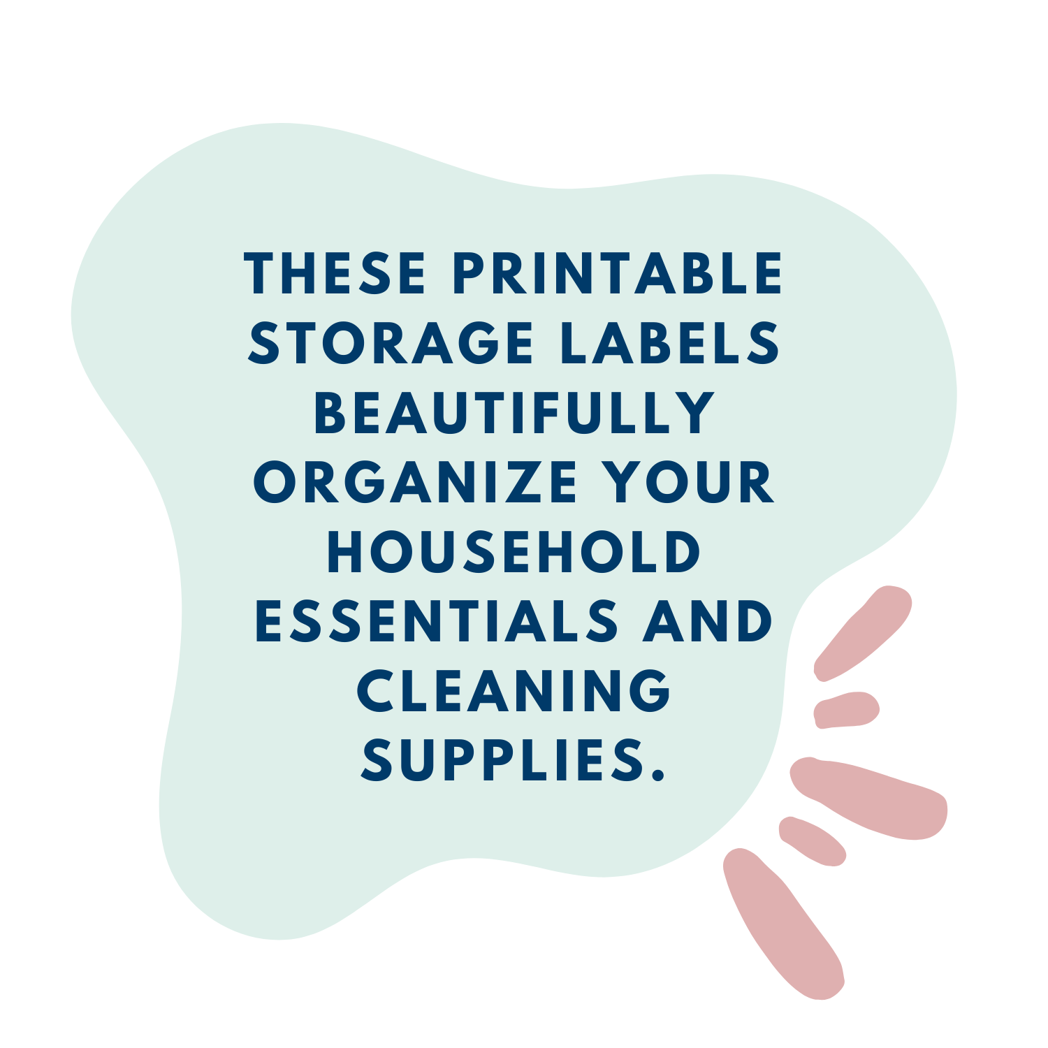 product description of print at home, home organization labels, white