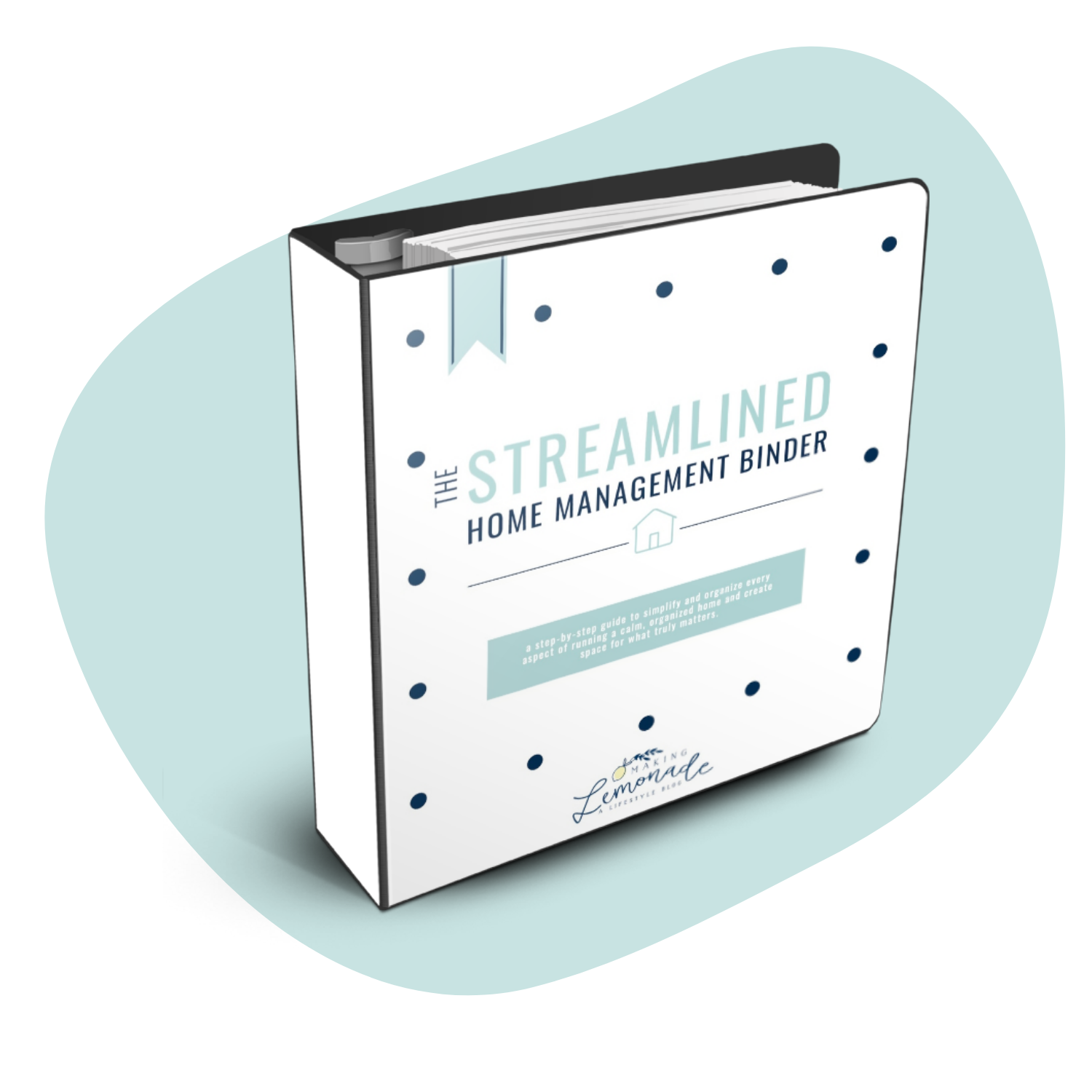 Get Organized With The Streamlined Home Management Binder Mockup