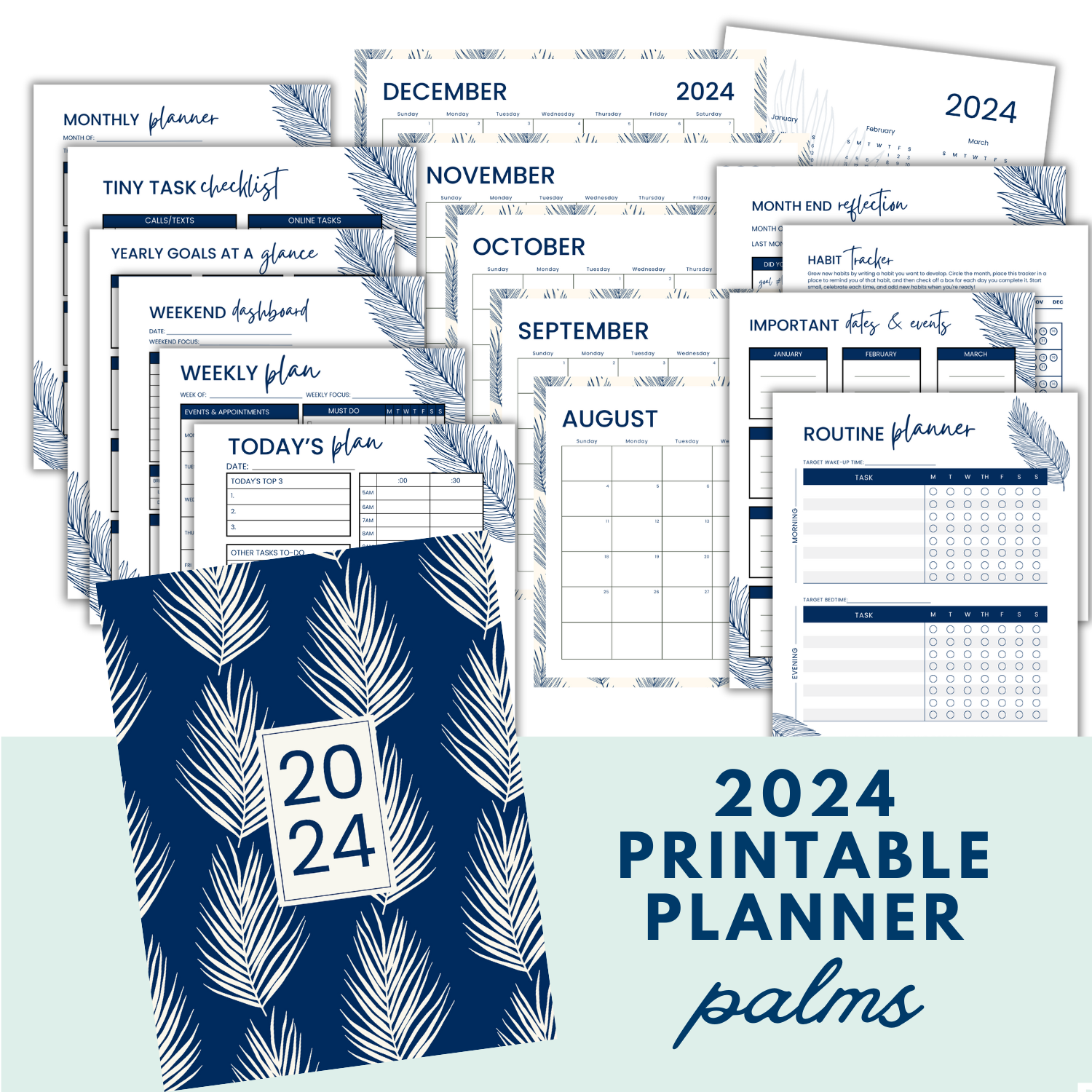 2024 Printable Planner (Palms)