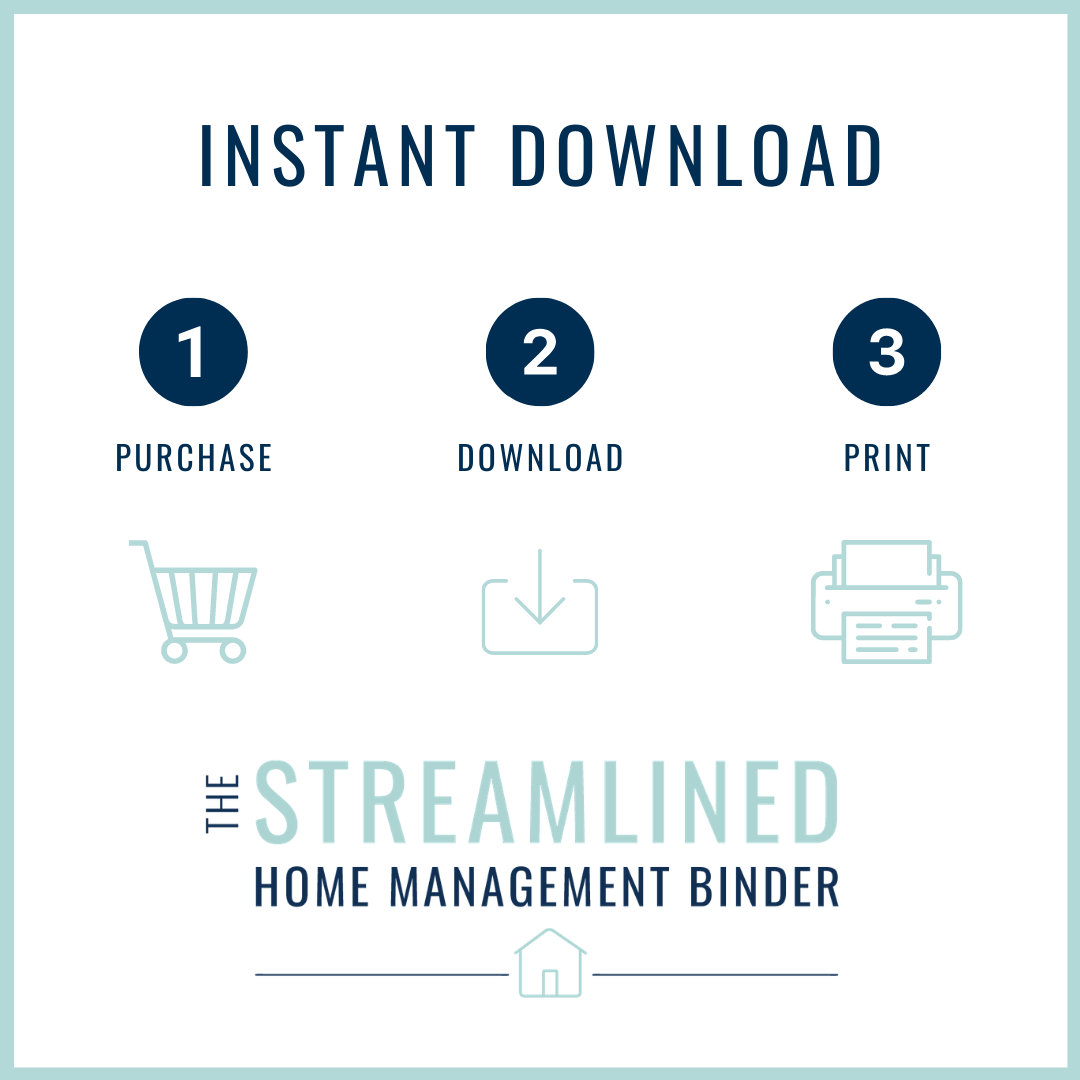 printables: get organizational binder for streamlined home